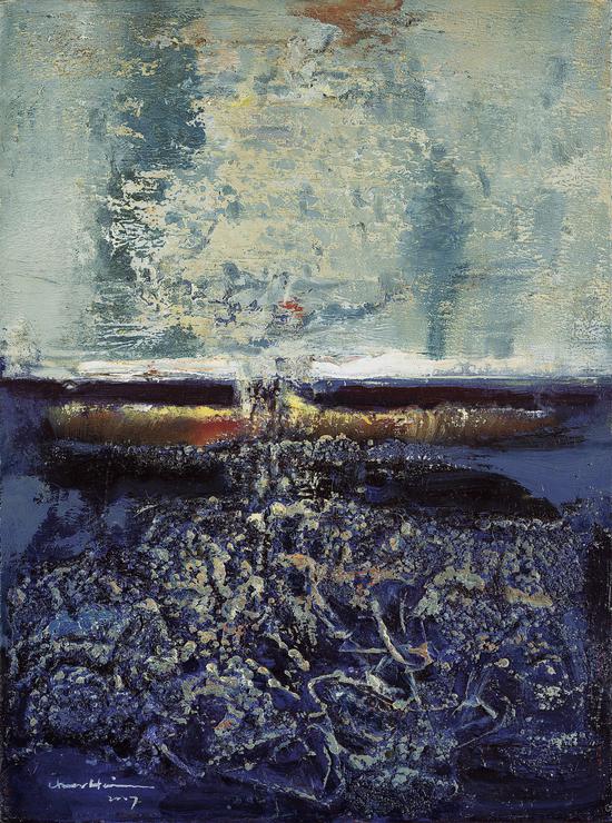 楼兰夜话 NO.428 30x40cm 布面油画 2007