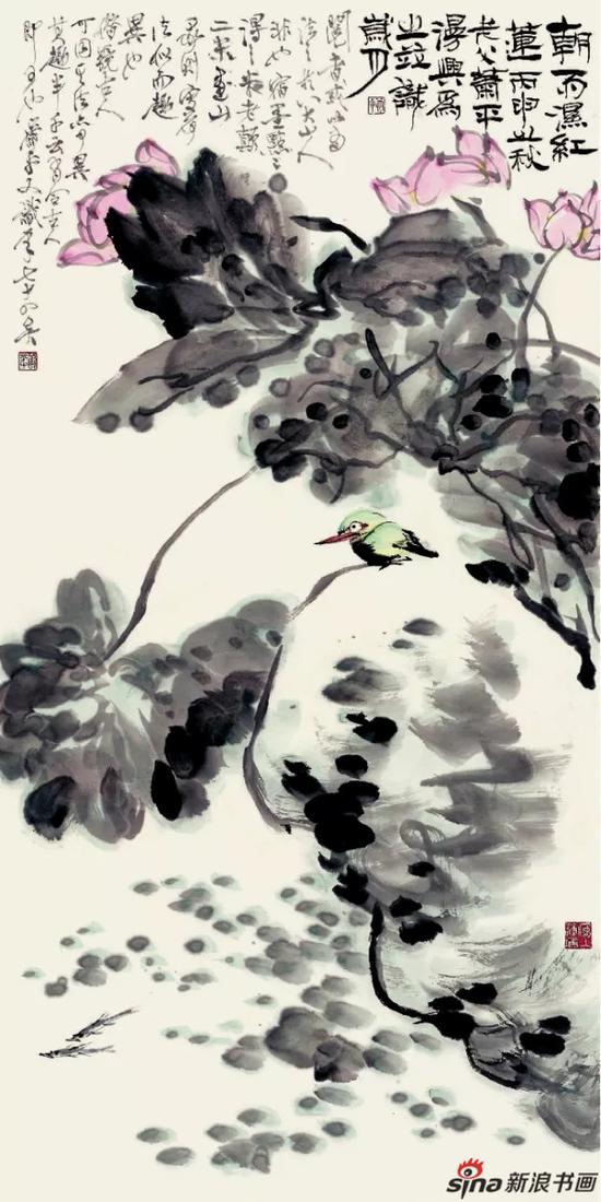 莲池清趣 137cm×69cm 萧 平