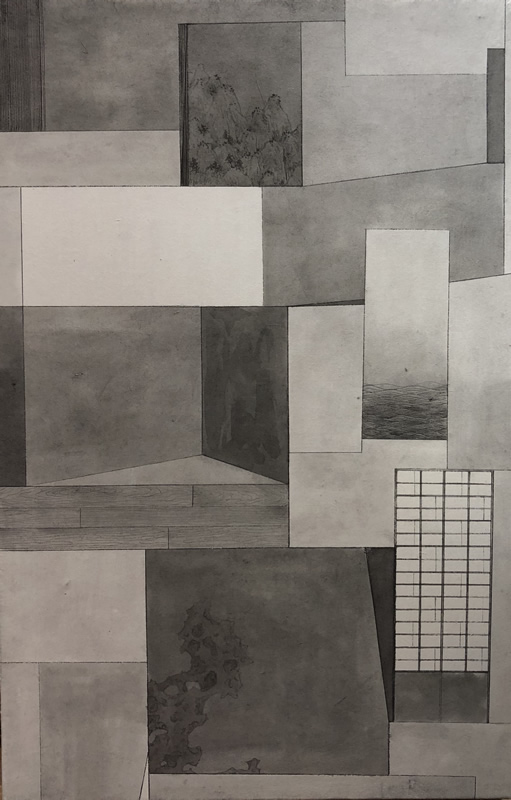 叶帆《一天.10》纸本水墨，40X26cm