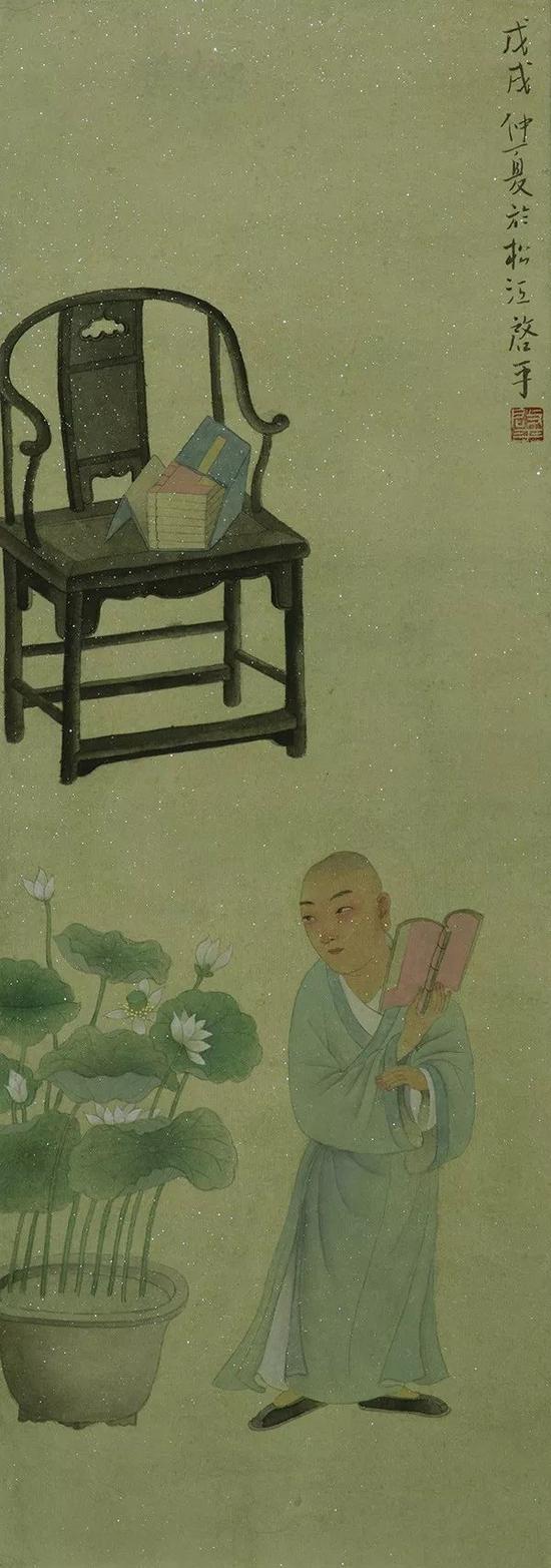 惹人词赋 15.5x44cm 纸本设色 2018