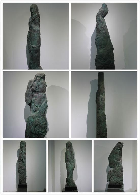 叶毓山 《八仙》青铜35×30×159cm（七件）2008