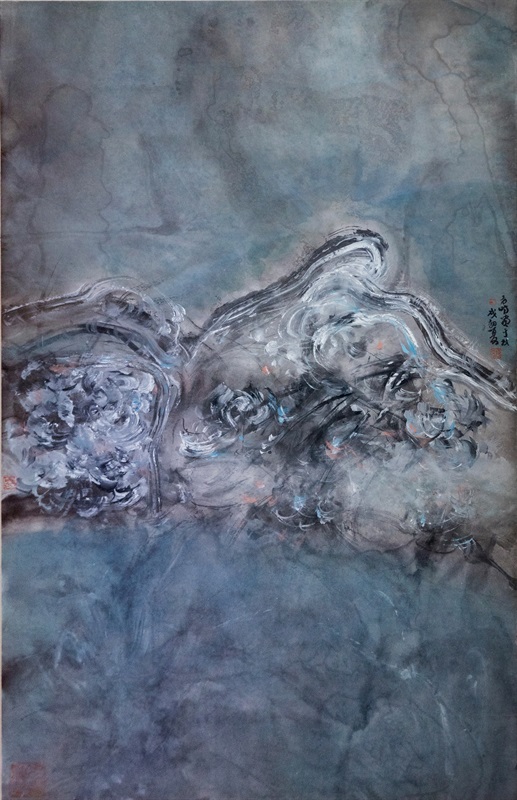 桃花源系列二之八 纸本水墨 110×70cm 2018