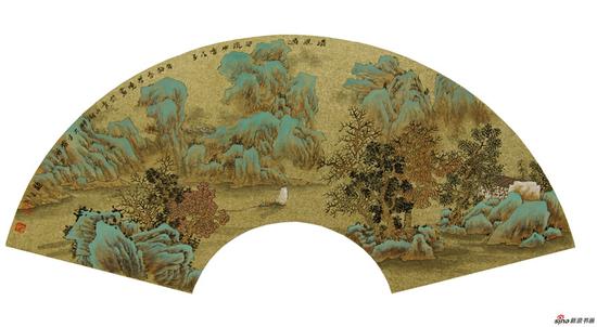 方学晓作品《清风过谷流水香》29x61cm 2008年