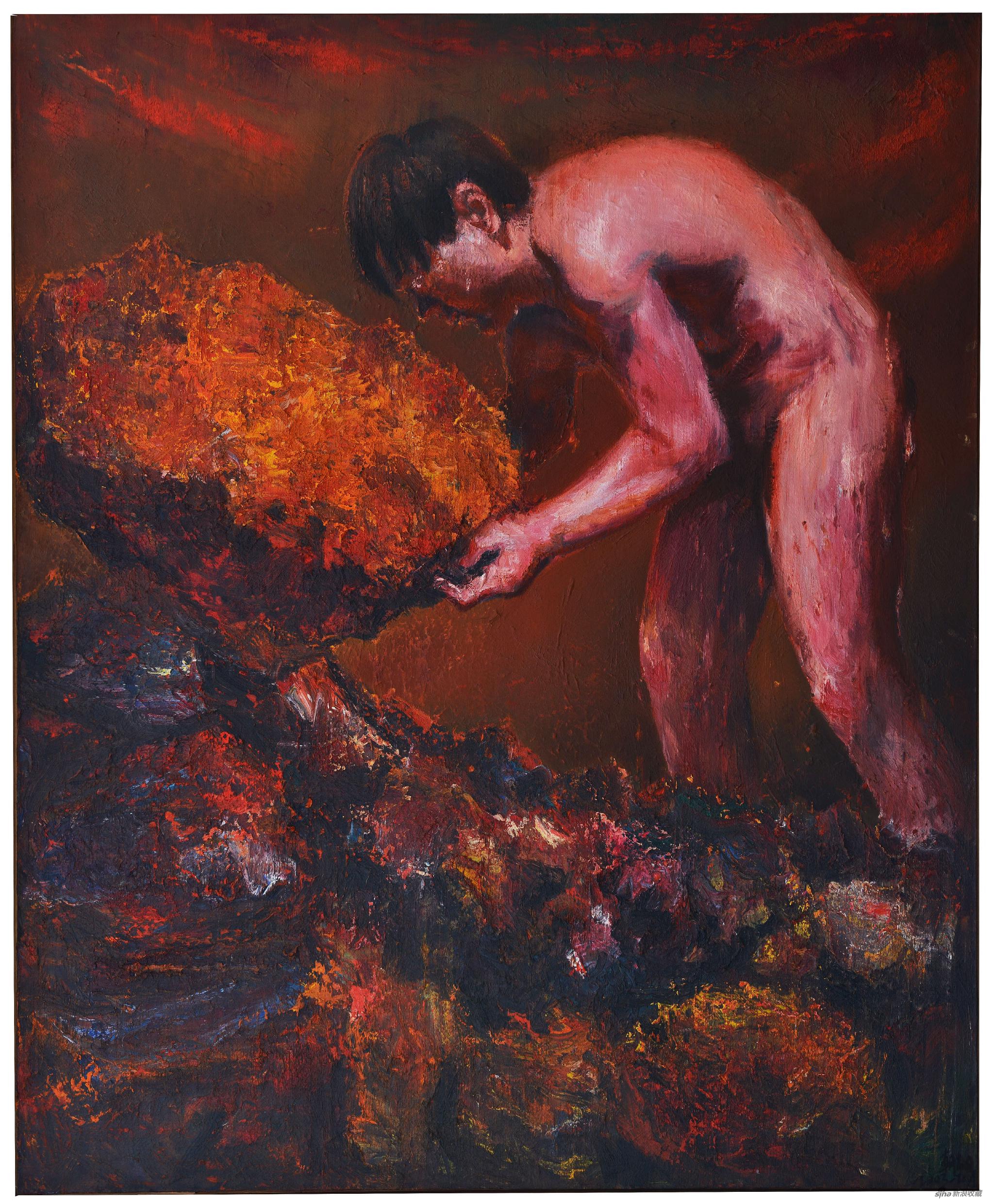 《神话》布面油画 220×180cm 2010