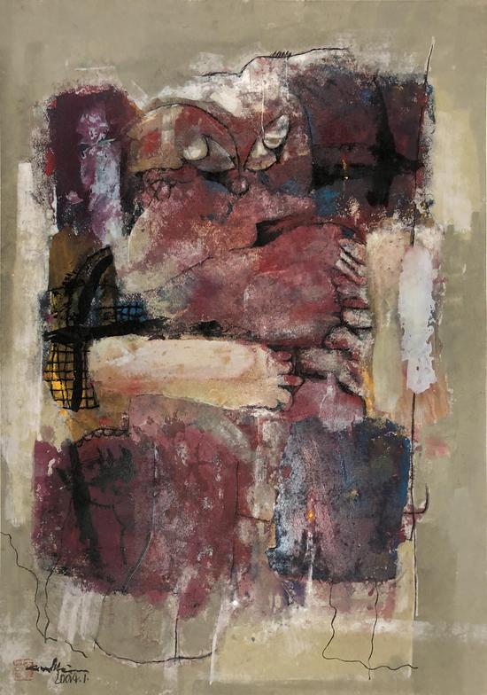 重彩,2003,96×70,纸本设色