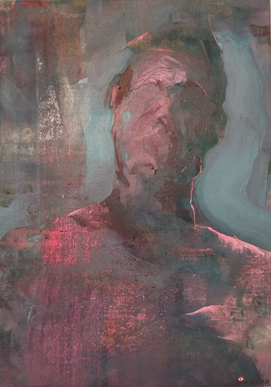 Gerard castellvi Presence 3 35x50cm布面油画 2018