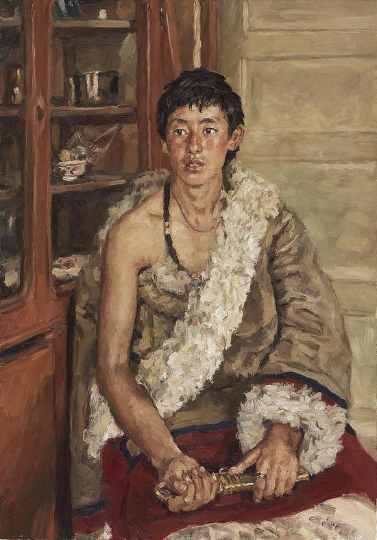 杨飞云《扎尕那少年》116x81cm,2015年
