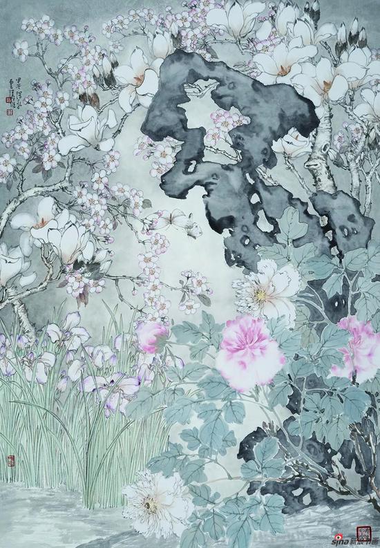 花开烂漫 68x100cm 2014年