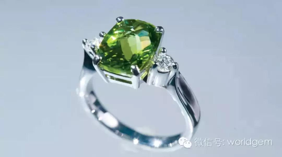 橄榄石也常采用不规则的切割方式 比如图中的棋盘形/菠萝面切割 Gem Center Northwest所有