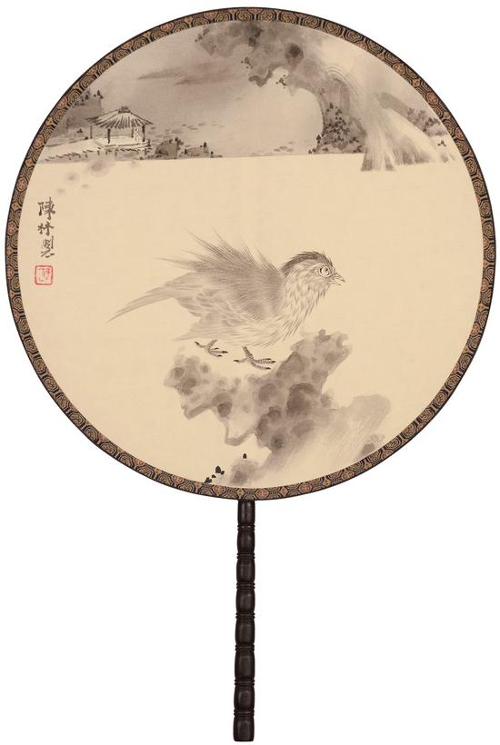 陈林《畅神·月》30.5cm×30.5cm 绢本设色 2018年