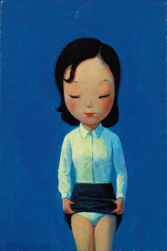 刘野 　　《褪去II》，2003年作 　　压克力 油彩 画布，30 x 20 厘米 　　估价：3，500，000 - 5，500，000港元
