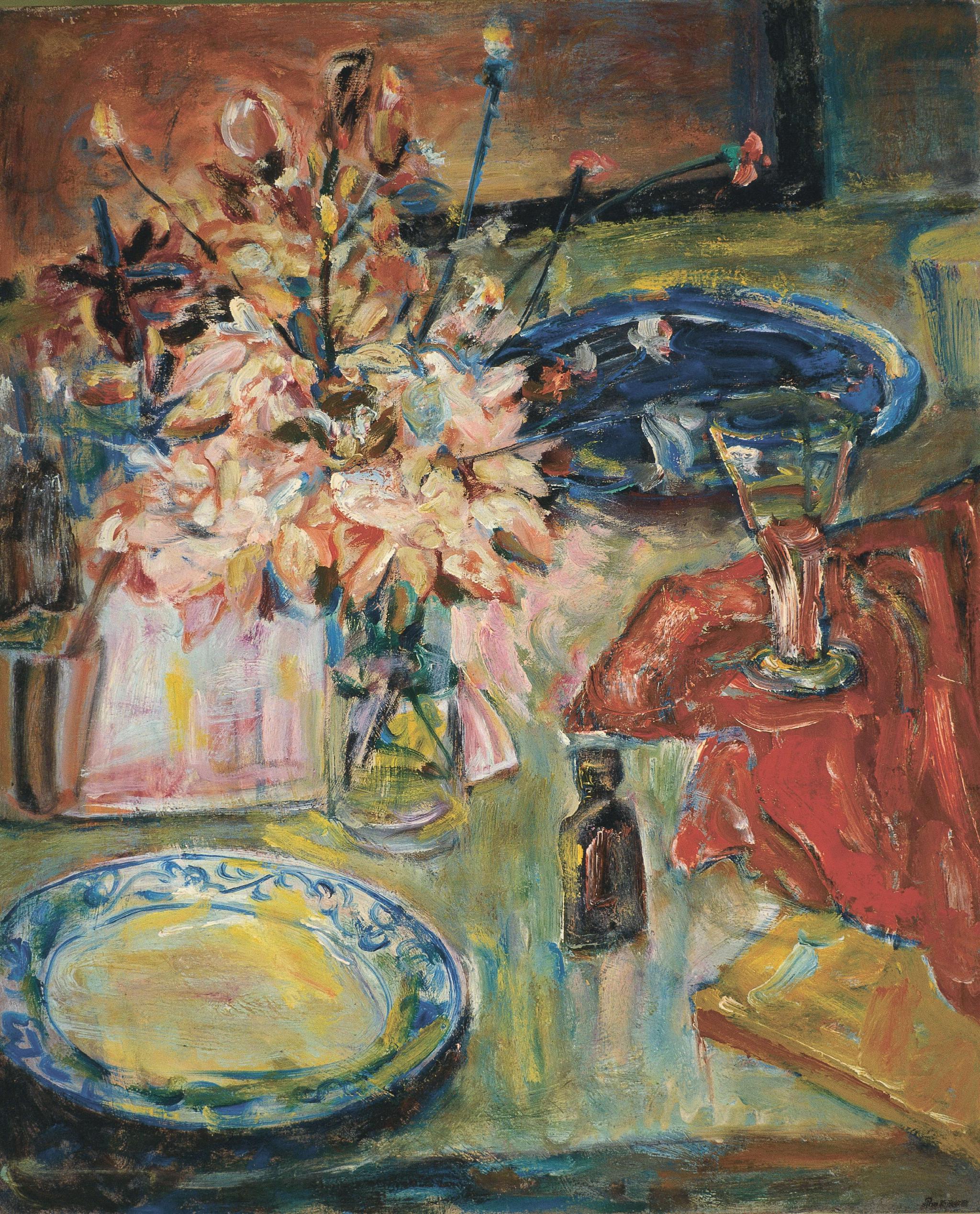 《花卉》布面油画 60×50cm 1995