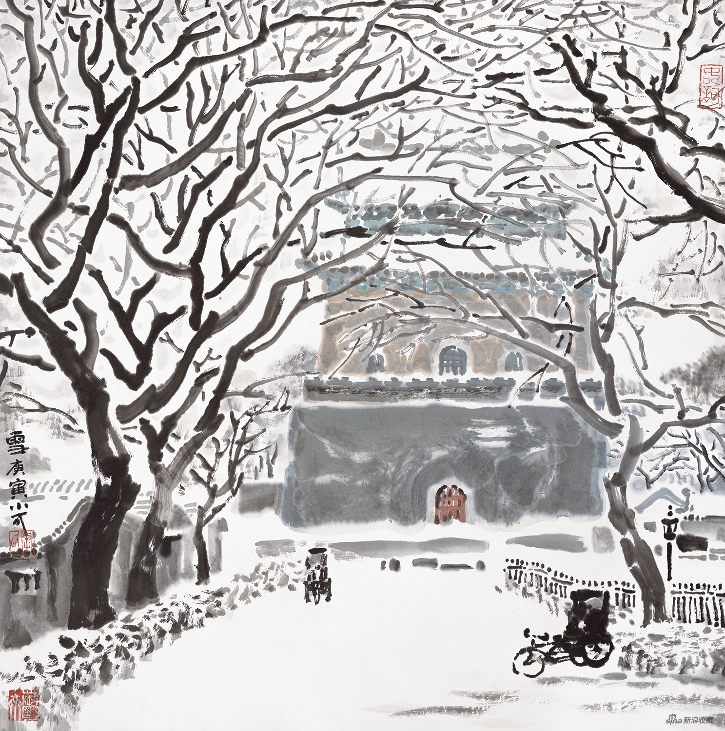 李小可——北京系列《雪》 2010年 68×68cm