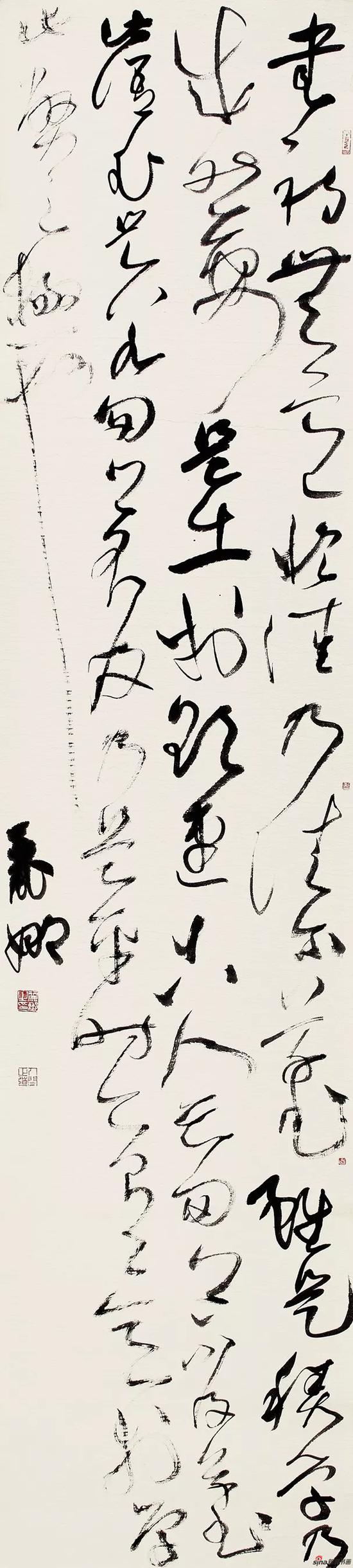 读书论有感 225×60cm