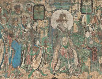 《朝元图》局部 元代壁画 (位于三清殿)