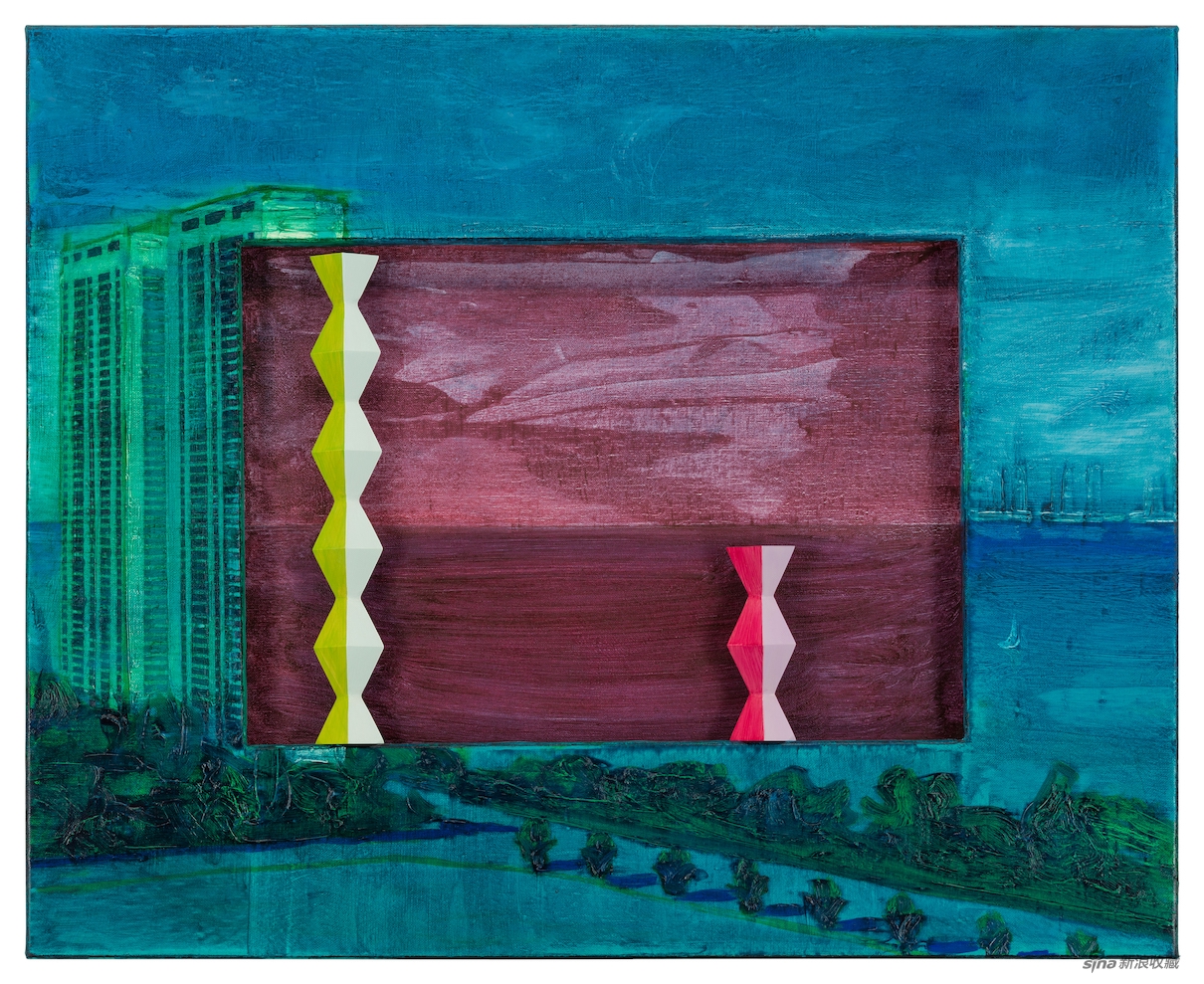 布朗库西公寓,油彩、画布、木,65 × 80 × 5cm,2020