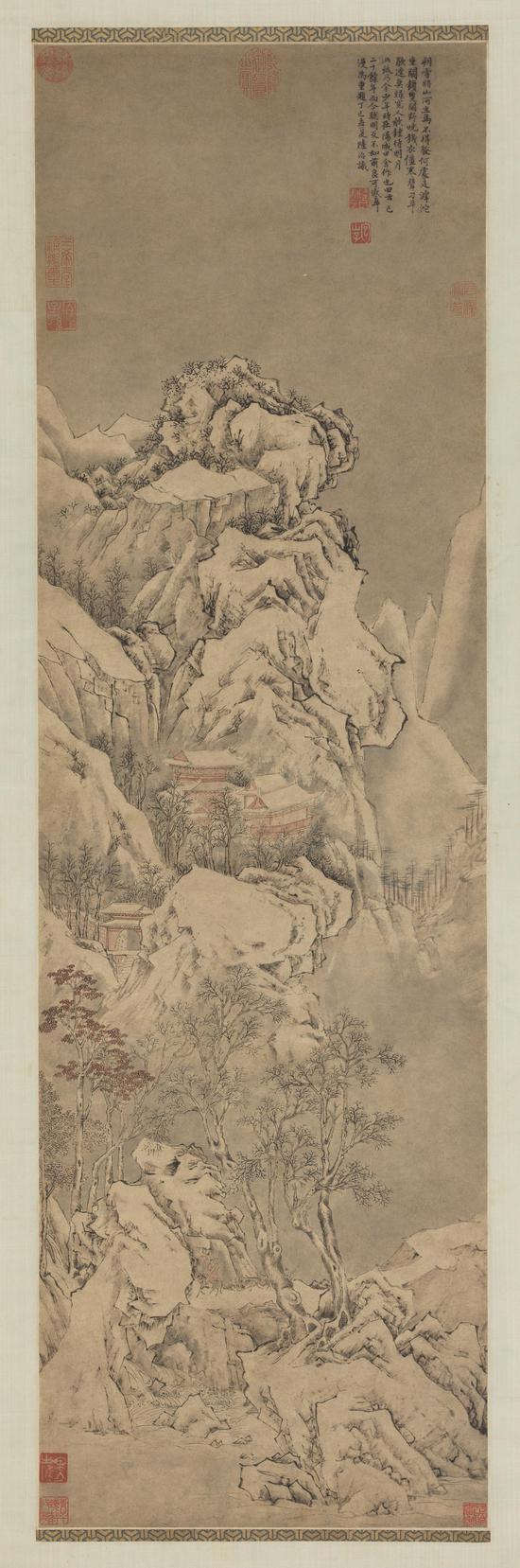 陆治 朔雪山河图