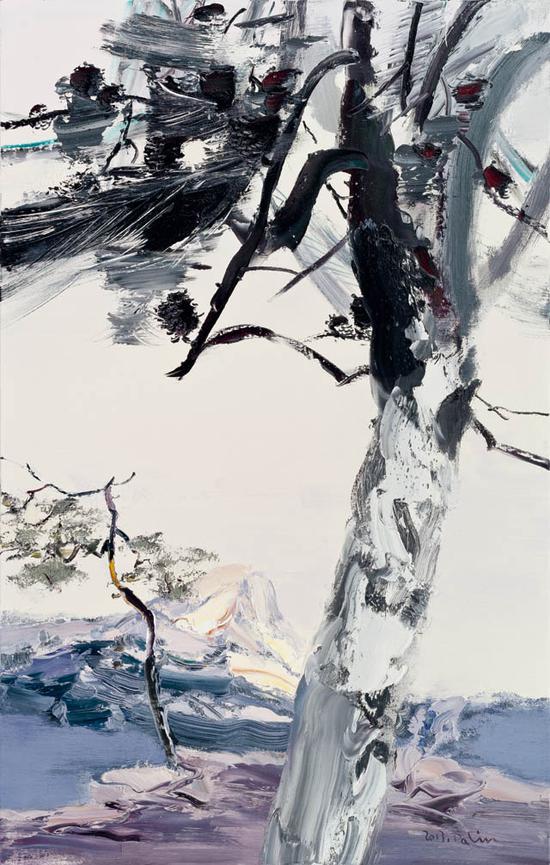 圣维克多山之二110X70CM布面油画2012