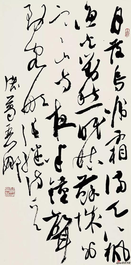张继《枫桥夜泊》 110×48cm
