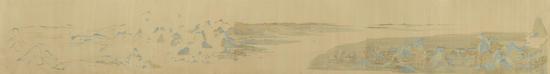 (S)丛云峰 Cong Yunfeng 二进制-千里江山图 Binary A Thousand Miles of Rivers and Mountains 80x595cm 绢本水墨 Ink on Silk 2016