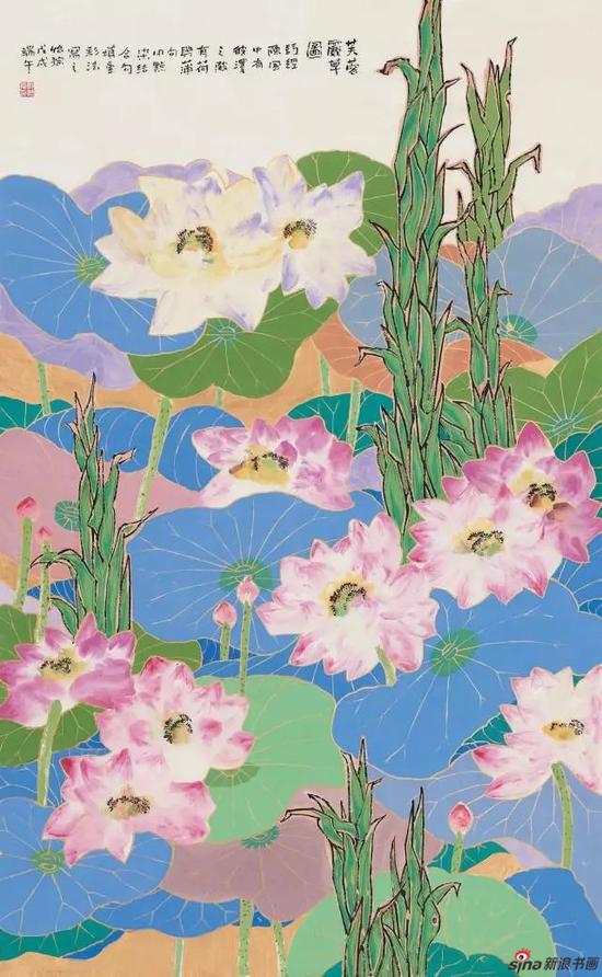 《芙蓉丽草图》 192cm x 120cm 　　郭怡孮