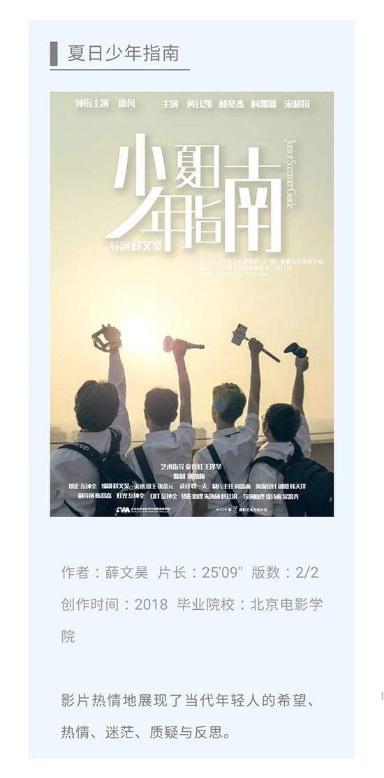 作者：薛文昊 片长：25‘09’‘ 版数：2/2 创作时间：2018 毕业院校：北京电影学院