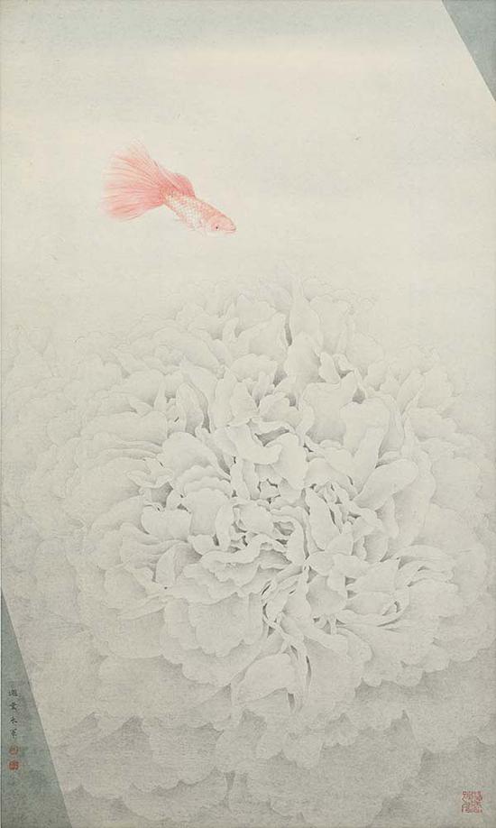 淌·2018-2 纸本设色 99x60cm
