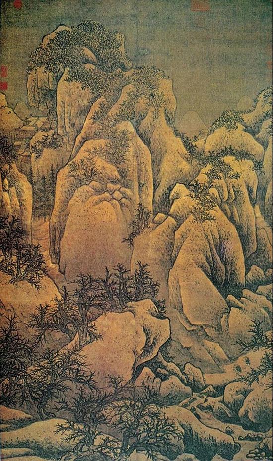 范宽《雪山萧寺图》