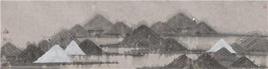 照晴岚32×122cm·2017年