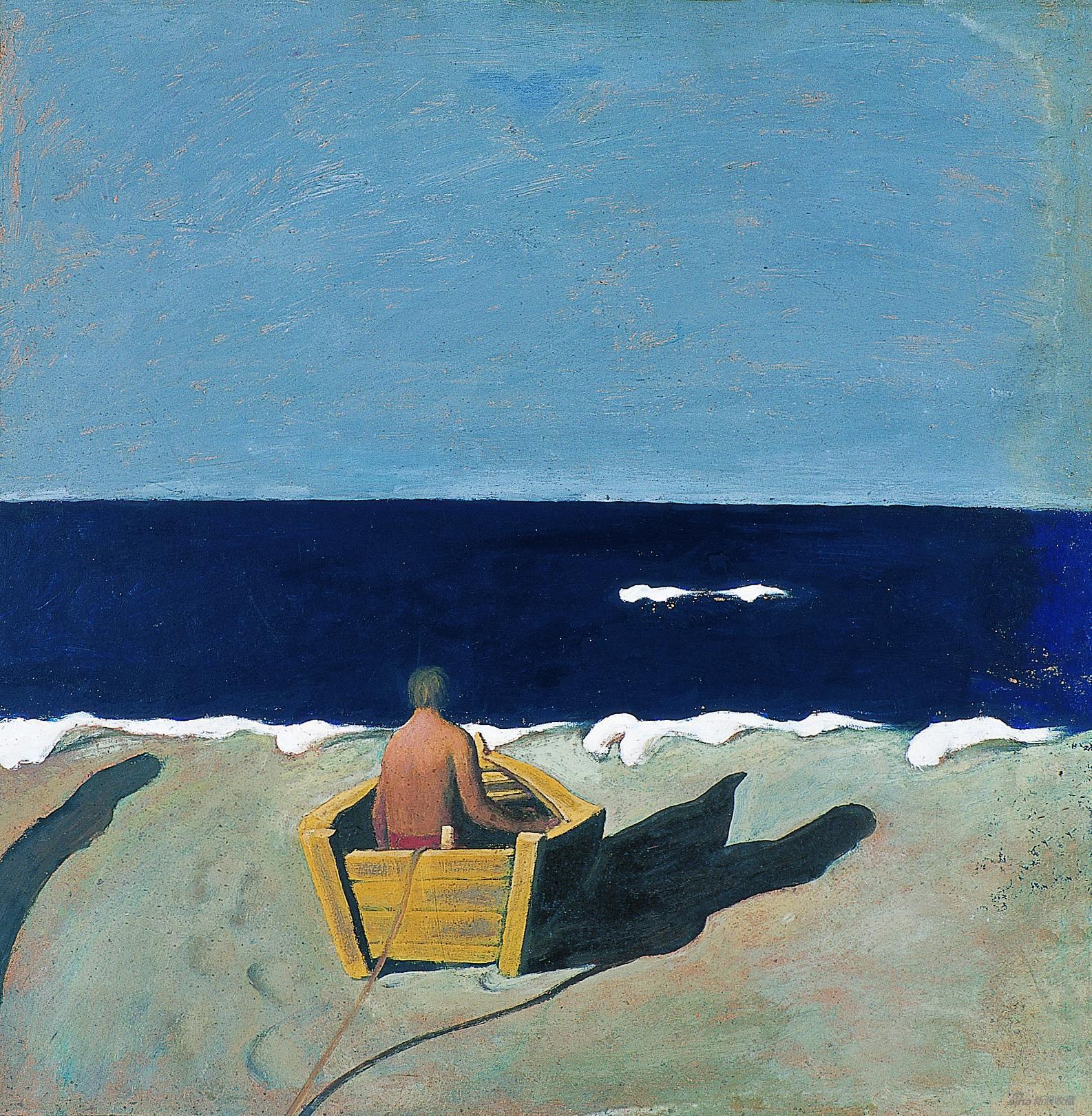 《黑海》,布面丙烯,49 × 49 cm,1986