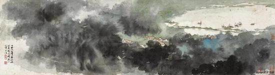 《洞庭山小景》 28cm×103cm 1978年