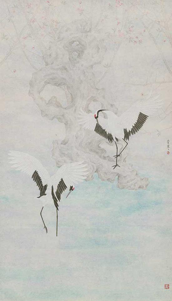 水云花香 纸本设色 200x110cm