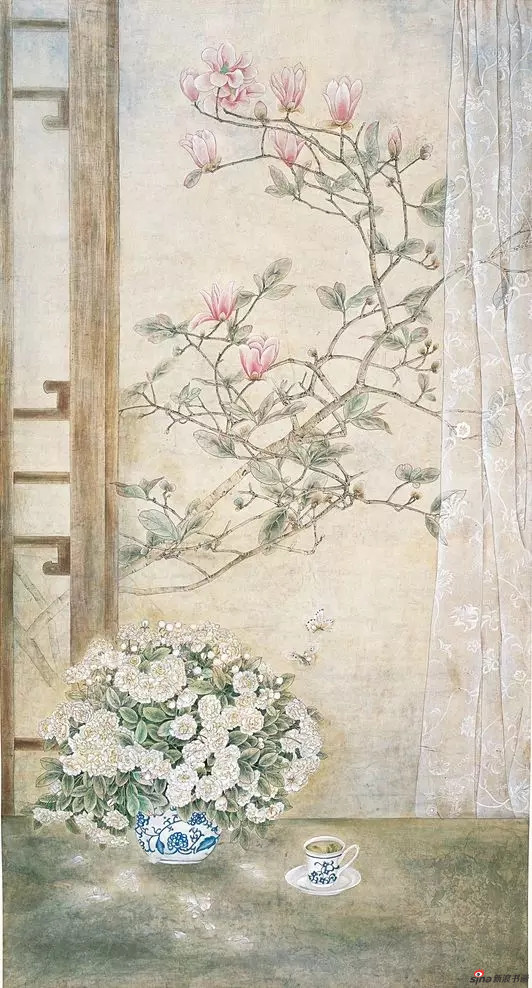 《豆蔻梢头春色浅》136cm×68cm