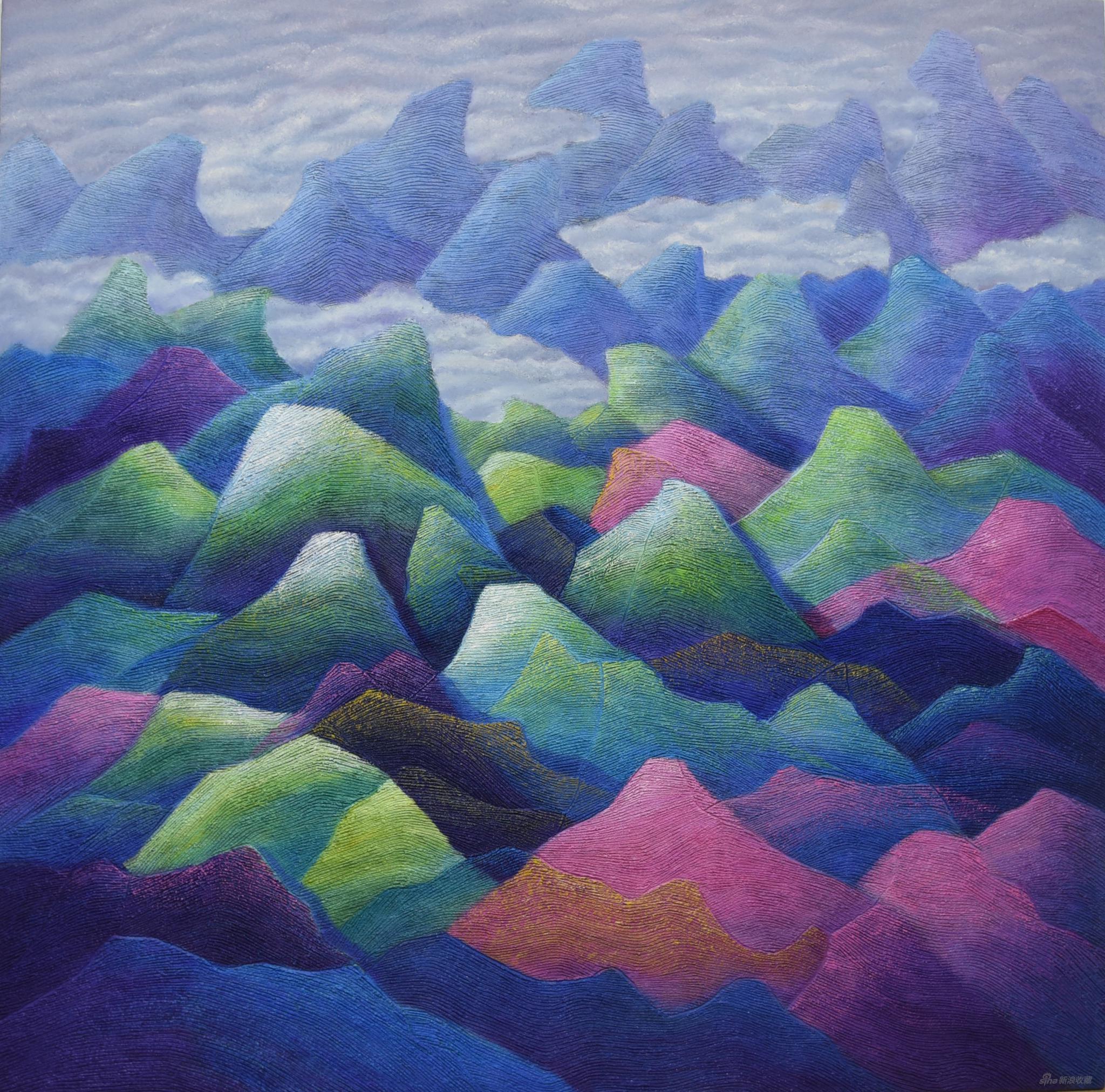 朱玉祥《大山》 175×175cm 布面油画 2017