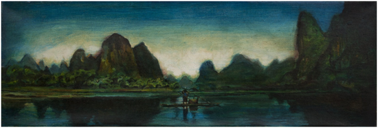 作品一:《山水风景》