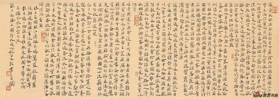 楷书王勃《藤王阁序》 38cm×104cm?纸本?2018年