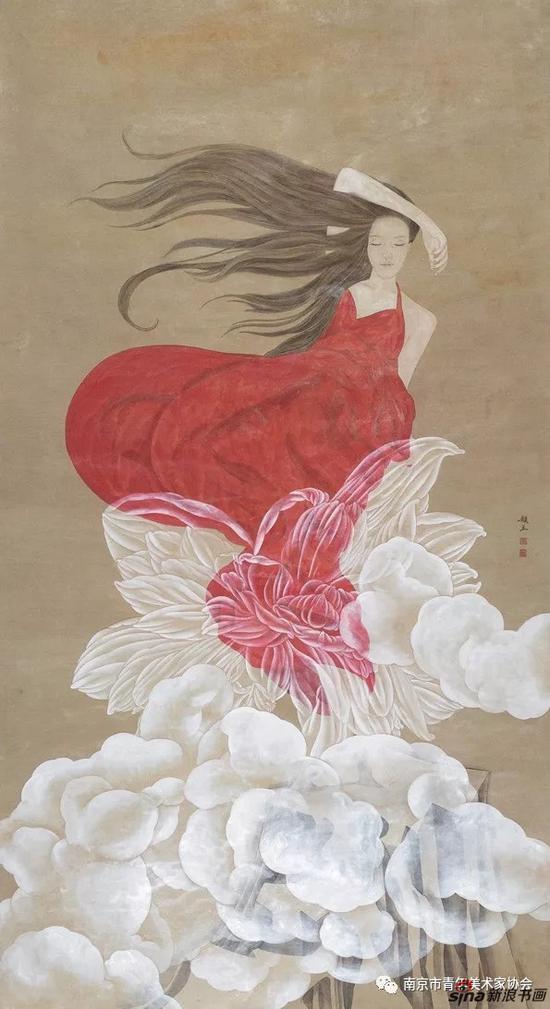 卢韵至 洛神赋 175cm×94cm 中国画 2017年 