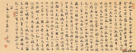行书王羲之《兰亭集序》 38cm×94cm?纸本?2018年