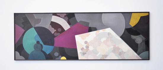 王鉴为 抟鹏翼于北溟 纸本水墨,丙烯,铅笔 104x300cm 2018