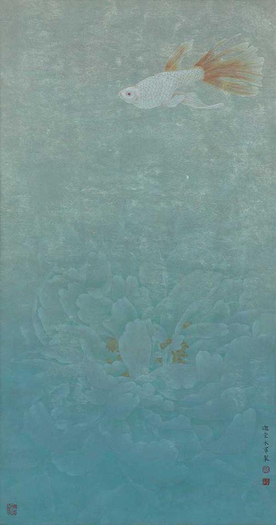 溟 纸本设色 79x41.5cm