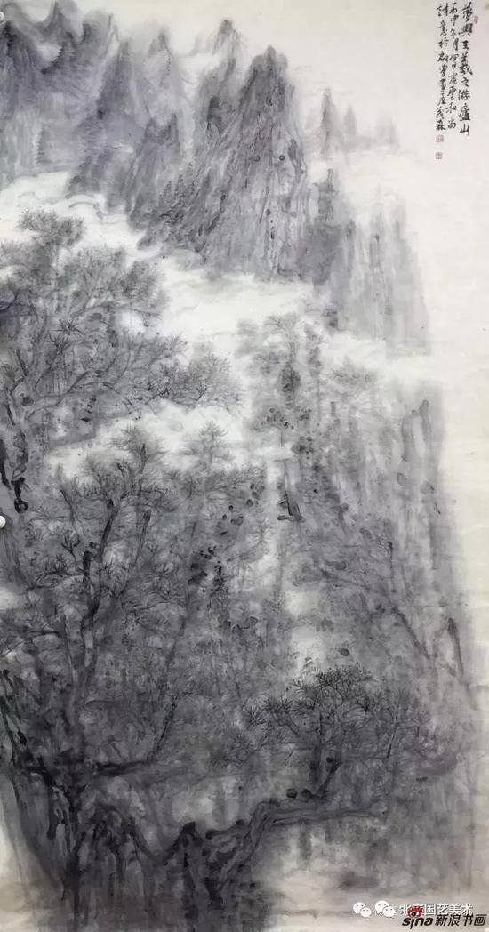 梦与王羲之遊庐山 180X98cm