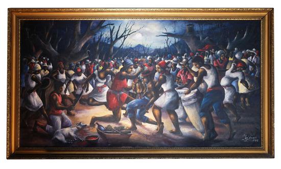 伊万?让?皮埃尔 布瓦卡伊门典礼 60”x32” 布面油画 1966