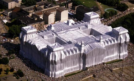 Wrapped Reichstag, Berlin, 1971-95