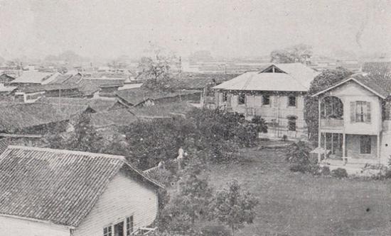  1916年的蕙兰学堂校园一角