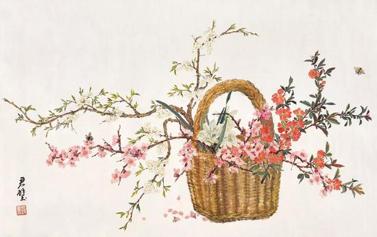 Lot.740 方君璧（1898-1986） 繁花缤纷

　　1970年 纸本彩墨 62×98cm。

　　出版：《方君璧作品回顾展》，北京匡时拍卖有限公司，2018 年，第25页