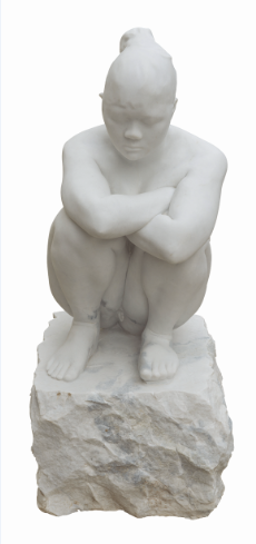 永恒 Permanence 3 汉白玉white marble 120X50X57cm 2015 张大力