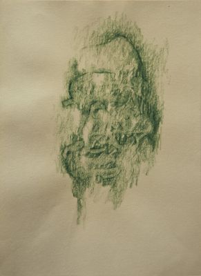 肖像NO.1，绘画, 素描, 262x195mm，1997