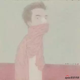 徐旭峰 戏子系列NO.49 清江引 (画心)48×47cm(立轴)148×48cm 绢本设色