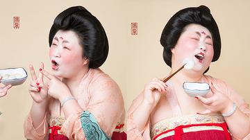 唐代仕女复活吃汤圆?