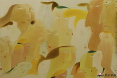 卢甫圣《倬彼云汉》，水墨设色，190x290cm，2014年